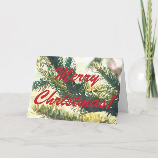 クリスマスツリー メリークリスマス カード (正面)