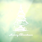 クリスマスツリー メリークリスマス | ホリデー ウィンドウサイン (シート3)