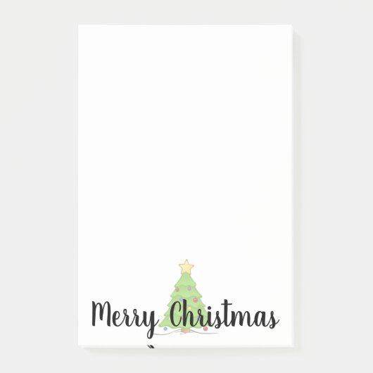 クリスマスツリー メリークリスマス ポストイット (正面)