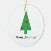 クリスマスツリー、メリークリスマス! 、メリークリスマス! セラミックオーナメント (左)
