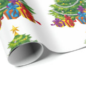 クリスマスツリー、メリークリスマス ラッピングペーパー (ロールコーナー)