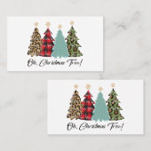 クリスマスツリー!!メリークリスマス 名刺 (正面/裏面)