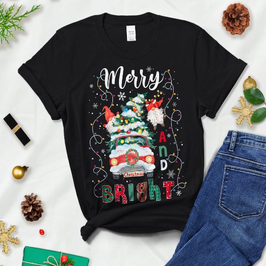 クリスマスツリー&ライト、クリスマスの贈り物 Tシャツ
