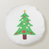 クリスマスツリー ラウンドクッション (裏面)