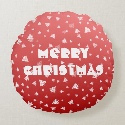 クリスマスツリー ラウンドクッション (正面)