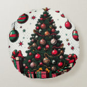 クリスマスツリー ラウンドクッション (裏面)