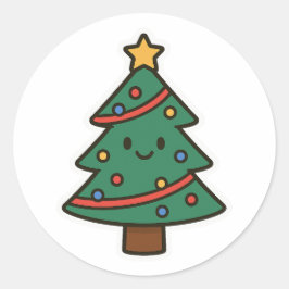 クリスマスツリー ラウンドシール