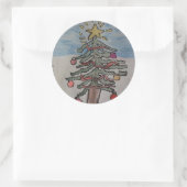 クリスマスツリー ラウンドシール (バッグ)