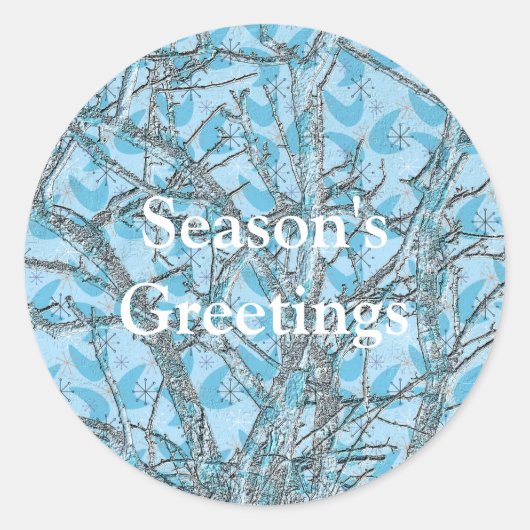 クリスマスツリー ラウンドシール (正面)