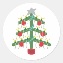 クリスマスツリー ラウンドシール