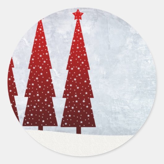 クリスマスツリー ラウンドシール (正面)