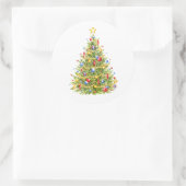 クリスマスツリー ラウンドシール (バッグ)