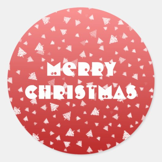 クリスマスツリー ラウンドシール (正面)