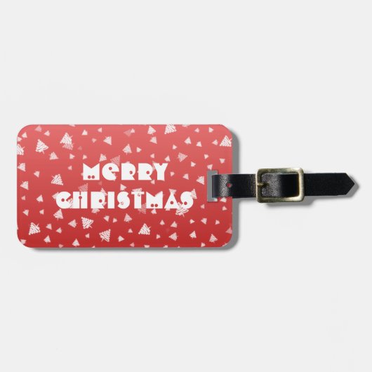 クリスマスツリー ラゲッジタグ (正面横)