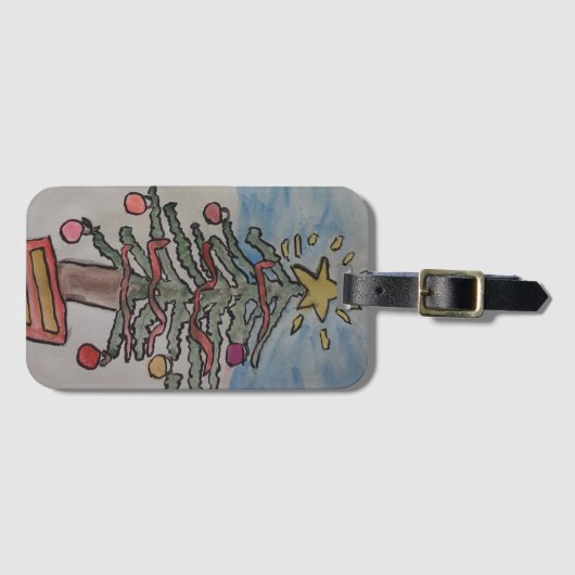 クリスマスツリー ラゲッジタグ (正面横)