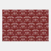 クリスマスツリー ラッピングペーパーシート (正面2)