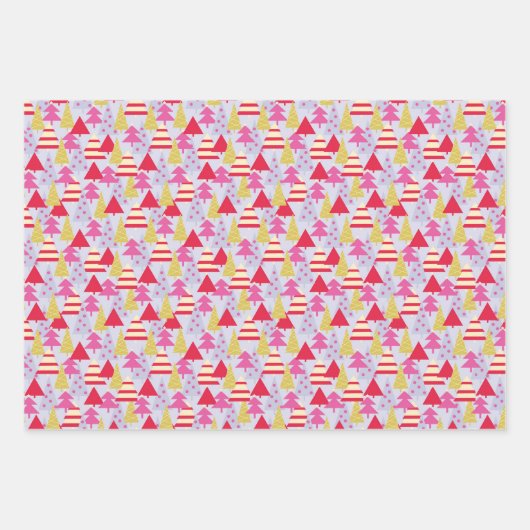 クリスマスツリー ラッピングペーパーシート (正面)