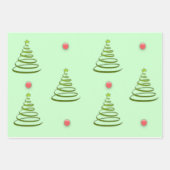 クリスマスツリー ラッピングペーパーシート (正面)