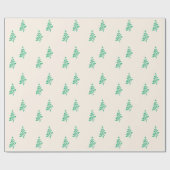 クリスマスツリー ラッピングペーパー (フラット)