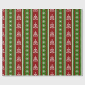 クリスマスツリー ラッピングペーパー (フラット)