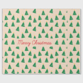 クリスマスツリー ラッピングペーパー (フラット)