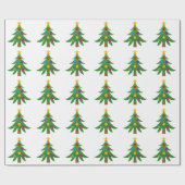 クリスマスツリー ラッピングペーパー (フラット)