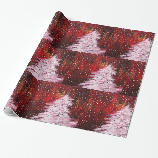 クリスマスツリー ラッピングペーパー (アンロールド)