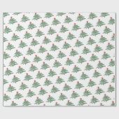 クリスマスツリー ラッピングペーパー (フラット)