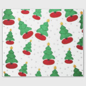 クリスマスツリー ラッピングペーパー (フラット)