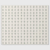 クリスマスツリー ラッピングペーパー (フラット)