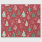 クリスマスツリー ラッピングペーパー (フラット)