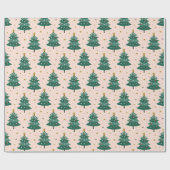 クリスマスツリー ラッピングペーパー (フラット)