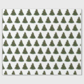 クリスマスツリー ラッピングペーパー (フラット)