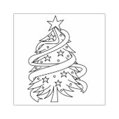 クリスマスツリー ラバースタンプ (インプリント)