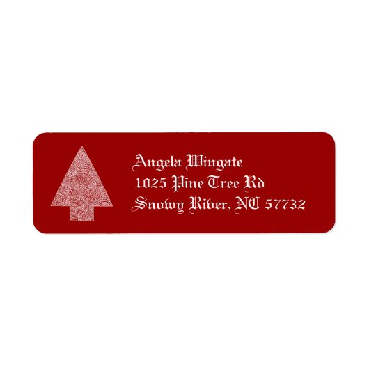 クリスマスツリー ラベル (正面)