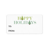 クリスマスツリー ラベル (正面)