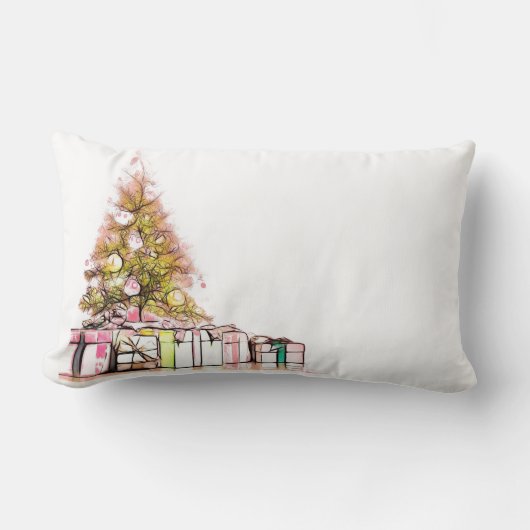 クリスマスツリー ランバークッション (正面)