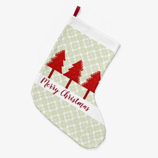 クリスマスツリー ラージクリスマスストッキング (正面 (吊り時))