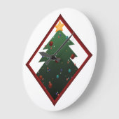 クリスマスツリー ラージ壁時計 (傾斜)