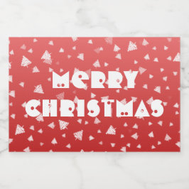 クリスマスツリー リキュールボトルラベル