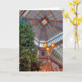 クリスマスツリー（ロンドンUK） カード (黄色い花)