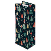 クリスマスツリー ワインギフトバッグ (裏面アングル)