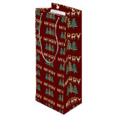 クリスマスツリー ワインギフトバッグ (裏面アングル)