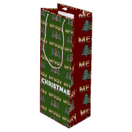 クリスマスツリー ワインギフトバッグ
