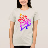 クリスマスツリー ワイン愛好家 トライブレンドTシャツ (正面)