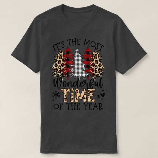 クリスマスツリー 今が最も素敵な時期 Tシャツ (デザイン正面)