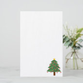クリスマスツリー 便箋 (スタンド正面)