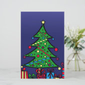 クリスマスツリー 便箋 (スタンド正面)