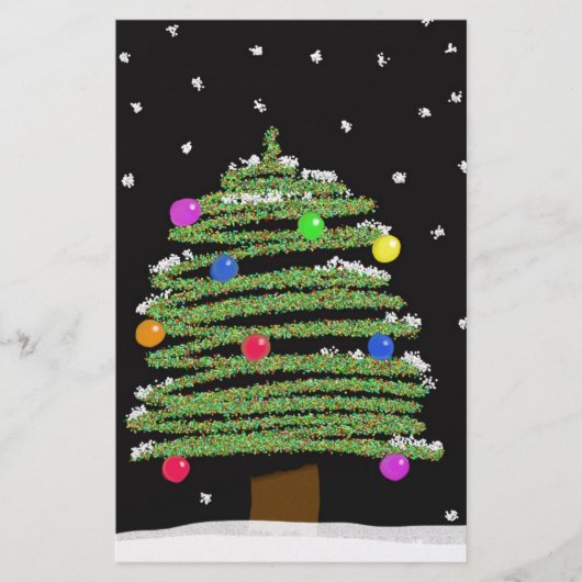 クリスマスツリー 便箋 (正面)