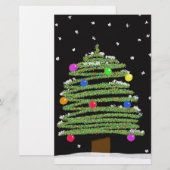クリスマスツリー 便箋 (正面/裏面)